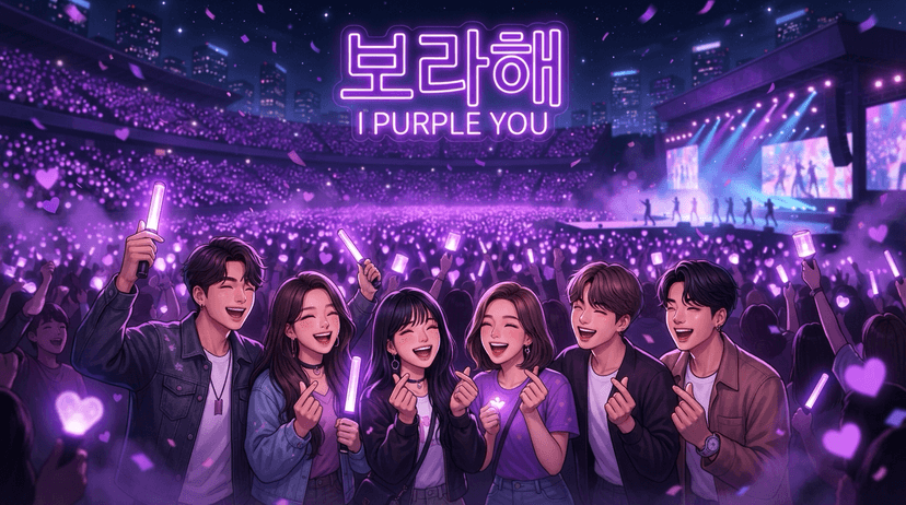 Que veut dire borahae (보라해) ? Le « I purple you » de BTS expliqué (2026)