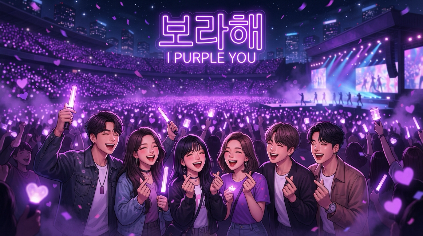 보라해☆。.:＊・゜ What Does Borahae (보라해) Mean? BTS's 'I Purple You' Explained